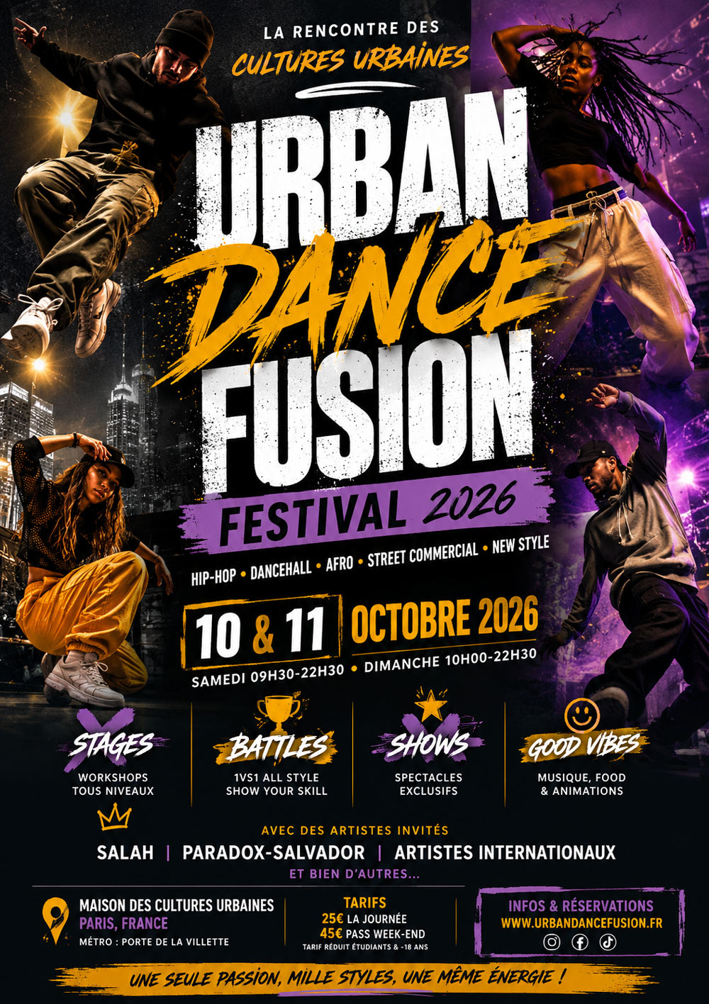 Urban Dance Fusion Festival 2026 : la rencontre des cultures urbaines